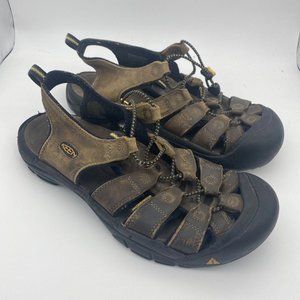 Keen Newport Classic Sandals Waterproof Hiking Bison Leather Men’s 11 Slip On